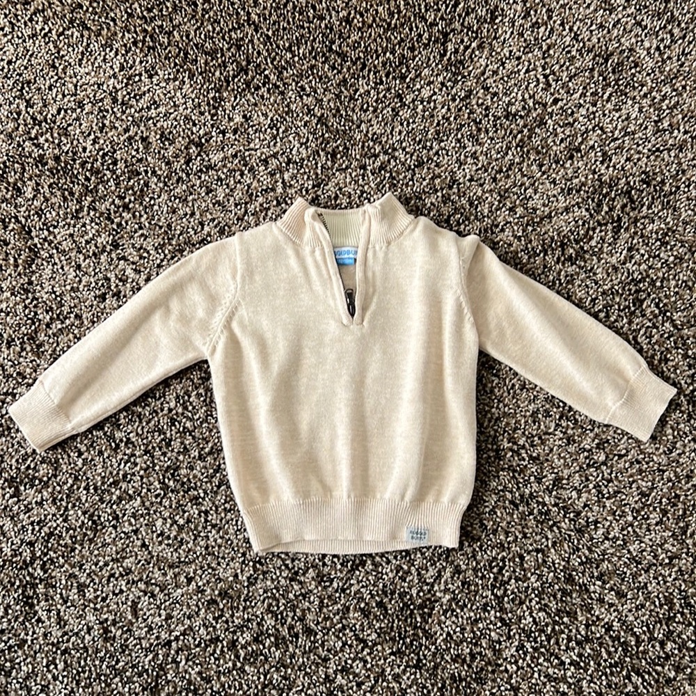 Toddler boys 3/4 zip.